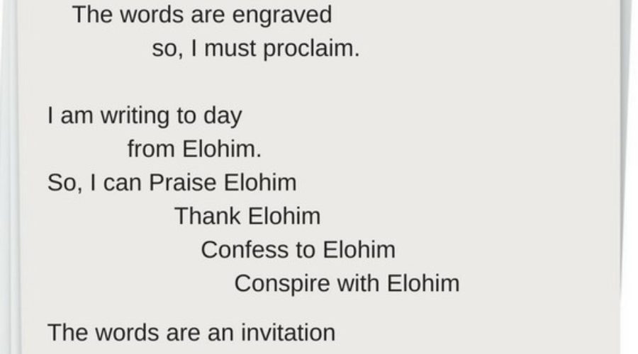 YHWH Writes the Words