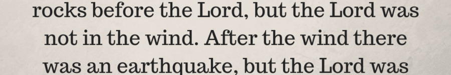 1 Kings 19:11-12