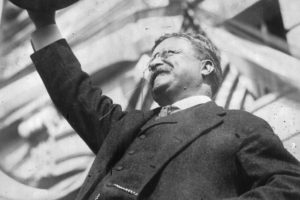 Picture of Theodore Roosevelt Waving