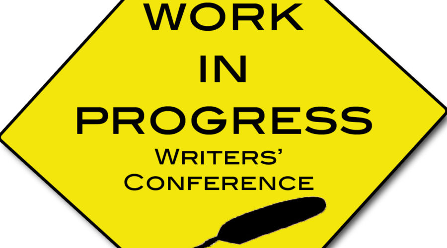 A sign depicting what a writers conference should have